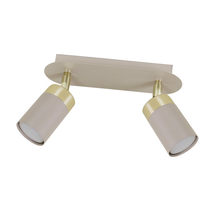 Lampa podłogowa MARS Sigma 50266 to nowoczesne oświetlenie w stylu loft. Czarna konstrukcja i złote wnętrze kloszy tworzą elegancki efekt świetlny. Dwa regulowane źródła światła E27 sprawdzą się w salonie, sypialni lub gabinecie.