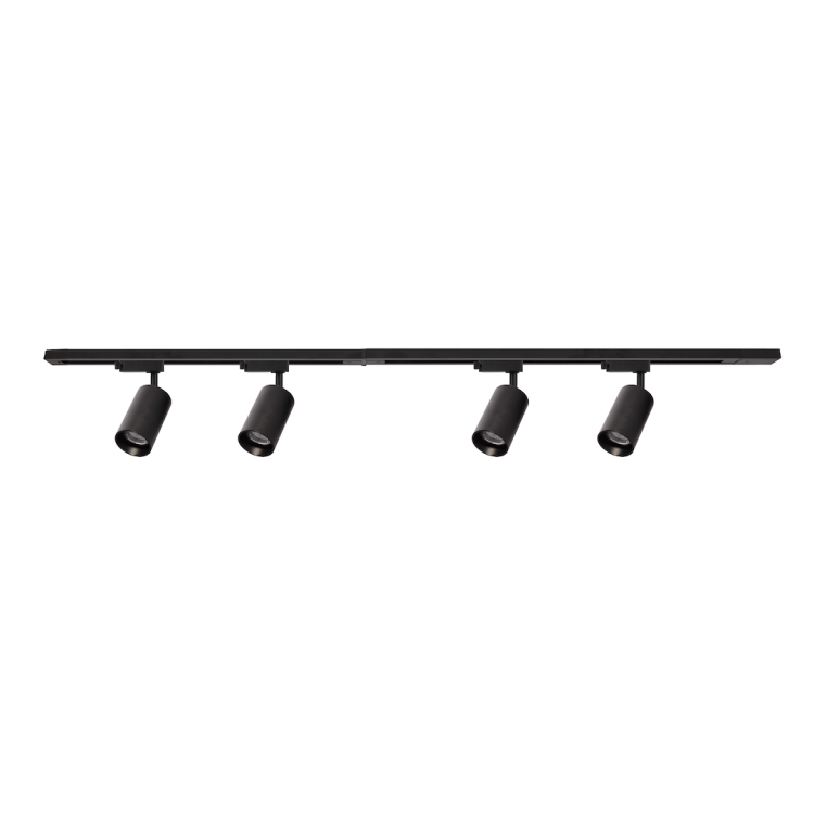 Zestaw szynoprzewód PIPE Track czarny 4xGU10 umożliwia niezależne ustawienie kierunku światła. Model Milagro ML1165 ma szynę długości 150 cm i cztery aluminiowe reflektory. Sprawdzi się w domu, biurze lub sklepie.
