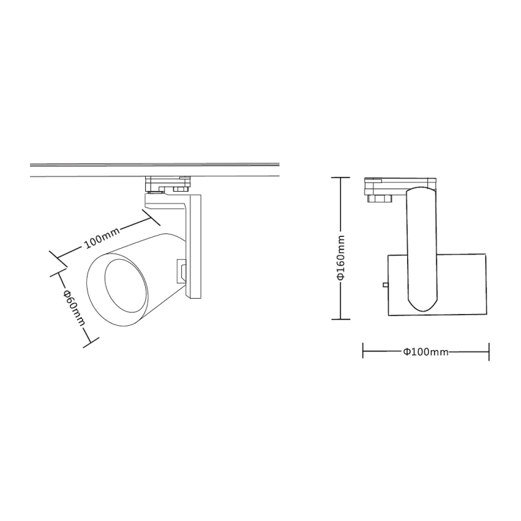 Reflektor TIMOR 10W LED biały to nowoczesne oświetlenie 3-fazowe z regulacją barwy światła 2700K–4000K. 950Lm do szynoprzewodów, czarny aluminium.