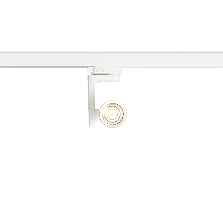 Reflektor TIMOR 10W LED biały to nowoczesne oświetlenie 3-fazowe z regulacją barwy światła 2700K–4000K. 950Lm do szynoprzewodów, czarny aluminium.