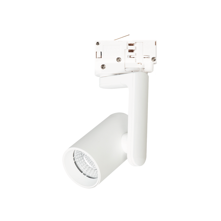 Reflektor TIMOR 10W LED biały to nowoczesne oświetlenie 3-fazowe z regulacją barwy światła 2700K–4000K. 950Lm do szynoprzewodów, czarny aluminium.
