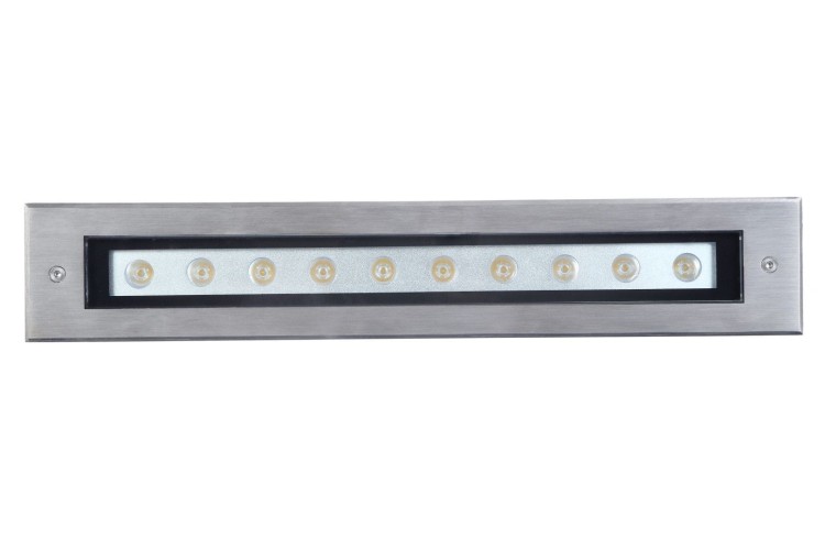 Lampa najazdowa LANDO LD-500 LED 20W, 2075lm, 4000K, IP67. Wykonana z aluminium i stali nierdzewnej, z kloszem ze szkła hartowanego. Odporna na nacisk i warunki atmosferyczne. Idealna do podjazdów, parkingów i chodników.