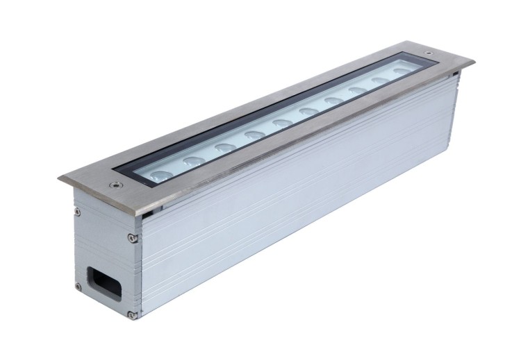 Lampa najazdowa LANDO LD-500 LED 20W, 2075lm, 4000K, IP67. Wykonana z aluminium i stali nierdzewnej, z kloszem ze szkła hartowanego. Odporna na nacisk i warunki atmosferyczne. Idealna do podjazdów, parkingów i chodników.