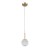 Lampa wisząca PADRI Italux PND-40827-1-HBR-CL łączy złote wykończenie z dekoracyjnym, kryształowym kloszem. Pojedyncze źródło światła G9 sprawdzi się przy łóżku, nad stolikiem, barkiem lub w eleganckim salonie.