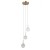 Lampa wisząca PADRI Italux 3xG9 zachwyca złotą formą i dekoracyjnymi transparentnymi kulami. Styl glamour i premium, idealna do salonu, jadalni czy przedpokoju. Nastrojowe, subtelne światło i wysoka jakość wykonania.