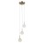 PADRI 3xG9 to lampa o nowoczesnym i eleganckim designie. Złote detale i transparentne, zdobione klosze pięknie odbijają światło. Idealna do wnętrz modern, luxury i classic glamour. Regulowana wysokość zapewnia idealne dopasowanie.