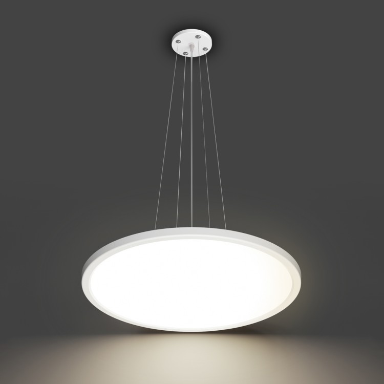 Lampa sufitowa MANITO 32W LED Ø40 cm to nowoczesne oświetlenie z możliwością regulacji barwy światła (2800K–4000K–6500K). Smukły design, wysoka jasność 3800 lm, CRI>90 i klasa IP40 sprawiają, że idealnie sprawdzi się w kuchni, biurze lub łazience