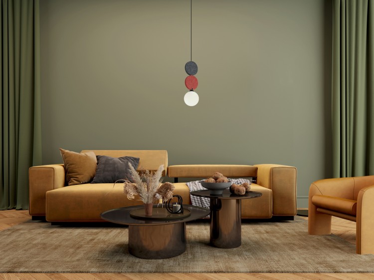 Lampa sufitowa ANDREA 1xG9 czarna czerwona szara kula z filcu. Klosz biały ze szkła w kształcie kuli. Producent Italux, lampa wisząca.