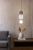 Lampa sufitowa ANDREA w kolorze czarnym, biała kula klosz. Nad nim z filcu jasnoszara i szara dekoracja. Italux Lampa sufitowa ANDREA 1xG9 czarna szara Italux PND-59779B-1M-MLTI.