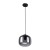 Lampa sufitowa CALTO 1xE27 Italux to eleganckie połączenie metalu i dymionego szkła. Czarna oprawa i zamknięty klosz tworzą nowoczesny, przytulny klimat. Idealna do kuchni, jadalni lub salonu. Wysokość regulowana, średnica 22 cm