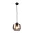 Lampa sufitowa CALTO 1xE27 Italux to eleganckie połączenie metalu i dymionego szkła. Czarna oprawa i zamknięty klosz tworzą nowoczesny, przytulny klimat. Idealna do kuchni, jadalni lub salonu. Wysokość regulowana, średnica 22 cm