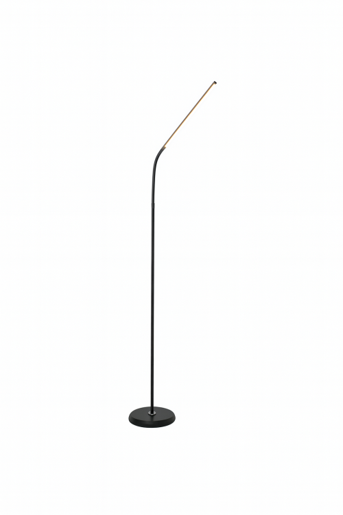 Lampa podłogowa MESO 8W LED 170 cm to nowoczesne oświetlenie z regulacją barwy światła (2700K/4000K/6500K). Czarna, smukła konstrukcja idealnie pasuje do salonu, gabinetu lub biura. Kąt świecenia 120°, strumień świetlny 300 lm, włącznik z przyciskiem