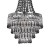 Żyrandol GEMMA MLP1587 Milagro to elegancka lampa z chromowaną oprawą i akrylowymi kryształkami w kolorze czarnym i przezroczystym. Średnica 23 cm, wysokość 50 cm. Na 1 żarówkę E27 max 60W. Idealny do salonu, sypialni lub eleganckiego holu.