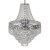 Żyrandol CORALMLP1586 Milagro to elegancka lampa z chromowaną oprawą i akrylowymi kryształkami w kolorze czarnym i przezroczystym. Średnica 30 cm, wysokość 60 cm. Na 3 żarówki E27 max 60W. Idealny do salonu, sypialni lub eleganckiego holu
