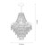 Żyrandol CORALMLP1586 Milagro to elegancka lampa z chromowaną oprawą i akrylowymi kryształkami w kolorze czarnym i przezroczystym. Średnica 30 cm, wysokość 60 cm. Na 3 żarówki E27 max 60W. Idealny do salonu, sypialni lub eleganckiego holu
