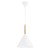 Lampa sufitowa FUKS 1xE27 marki Alfa to połączenie białego metalu i naturalnego drewna w nowoczesnym stylu. Idealna do kuchni, jadalni lub nad wyspę. Średnica 32 cm, wysokość 90 cm. Polska produkcja, wysoka jakość i skandynawski design