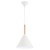 Lampa sufitowa FUKS 1xE27 marki Alfa to połączenie białego metalu i naturalnego drewna w nowoczesnym stylu. Idealna do kuchni, jadalni lub nad wyspę. Średnica 32 cm, wysokość 90 cm. Polska produkcja, wysoka jakość i skandynawski design
