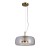 Lampa sufitowa CASTE 10W LED złota, klosz przezroczysty szklany. Italux PND-17760B-BRSS-CL