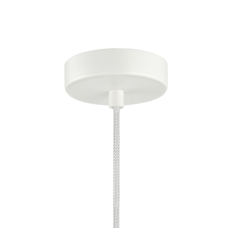 Lampa sufitowa LATERA różowa czerwona z białym kloszem Italux PND-94331C-1S-MLTI. Lampa wisząca na jedną żarówkę E14.