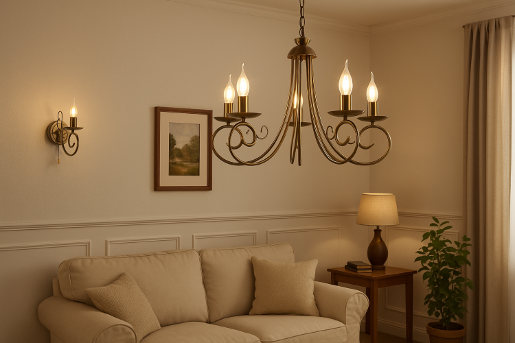 Kinkiet klasyczny MAGNUM w kolorze patyna to elegancka lampa ścienna świecznikowa producenta Venti. Wykonana z metalu, idealna do salonu, sypialni czy przedpokoju. Źródło światła 1x E14 60W, kompatybilna z LED i żarówkami energooszczędnymi.