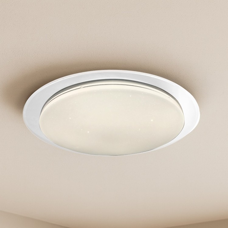 Plafon SONIC ML6409 24W LED 45 cm marki Milagro to nowoczesne oświetlenie z funkcją CCT i pilotem. Generuje aż 1920 lm, dzięki czemu idealnie rozświetla duże wnętrza. Smukły, biały design doskonale pasuje do salonu, biura, jadalni czy holu