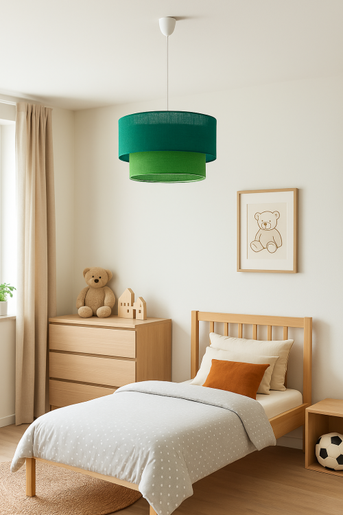 Lampa sufitowa BUENA MLP1828 marki Milagro w kolorze zielono-oliwkowym to elegancka oprawa z tkaniny i tworzywa sztucznego. Średnica 35 cm, wysokość 90 cm. Pasuje do żarówek E27, idealna do salonu, sypialni czy jadalni.