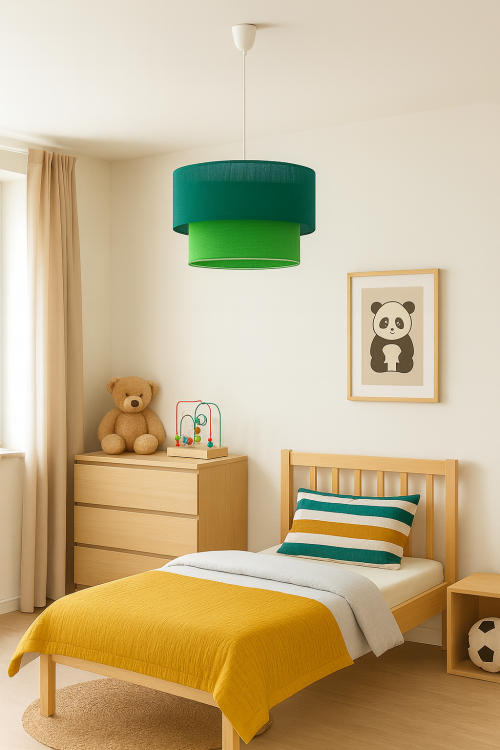 Lampa sufitowa BUENA MLP1828 marki Milagro w kolorze zielono-oliwkowym to elegancka oprawa z tkaniny i tworzywa sztucznego. Średnica 35 cm, wysokość 90 cm. Pasuje do żarówek E27, idealna do salonu, sypialni czy jadalni.