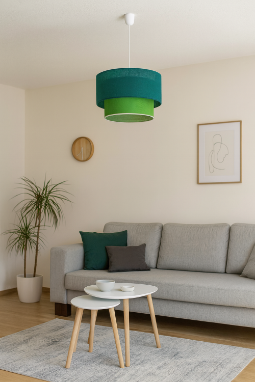 Lampa sufitowa BUENA MLP1828 marki Milagro w kolorze zielono-oliwkowym to elegancka oprawa z tkaniny i tworzywa sztucznego. Średnica 35 cm, wysokość 90 cm. Pasuje do żarówek E27, idealna do salonu, sypialni czy jadalni.