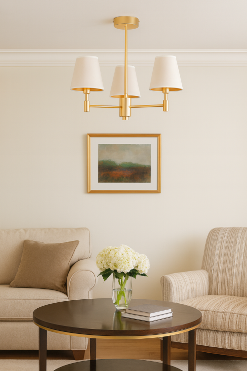 Lampa Sufitowa ASTRIT 3xE14 Alfa 28723 – połączenie elegancji i funkcjonalności, które odmieni każde wnętrze. Ta stylowa lampa cechuje się trzema starannie wykonanymi abażurami w kremowym kolorze, które subtelnie rozpraszają światło.