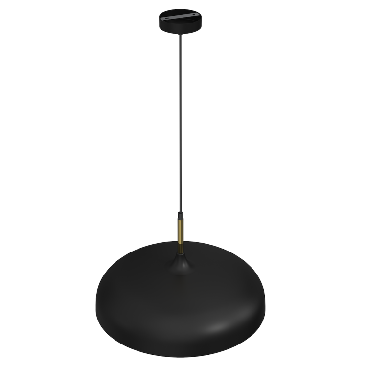 Lampa wisząca LINCOLN BLACK/GOLD 1xE27 Milagro łączy minimalizm i elegancję. Czarny metalowy klosz ze złotym wnętrzem idealnie sprawdzi się nad stołem, wyspą kuchenną lub w salonie. Regulowana wysokość i szeroki klosz gwarantują funkcjonalne oświetlenie.