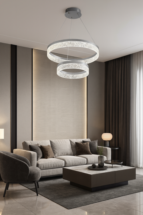 Lampa sufitowa GALA SILVER 54W LED Milagro ML2243 to nowoczesny model z dwoma pierścieniami o średnicy 60 cm. Moc 4320 lm i neutralna barwa 4000K zapewniają jasne, komfortowe światło. Eleganckie srebrne wykończenie nadaje wnętrzu stylu i luksusu.