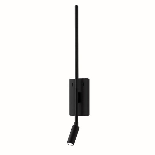 Kinkiet TORCH Milagro ML1566 w eleganckim czarnym macie inspirowany kształtem pochodni. Wyposażony w LED 6W + 3W, 720 lm, emituje neutralne światło 4000K. Smukła forma 55 cm idealna do sypialni, salonu i biura. Stylowe, nowoczesne.