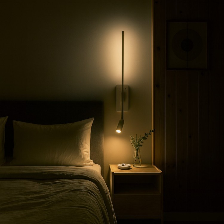 Kinkiet TORCH Milagro ML1567 w eleganckim białym macie inspirowany kształtem pochodni. Wyposażony w LED 6W + 3W, 720 lm, emituje neutralne światło 4000K. Smukła forma 55 cm idealna do sypialni, salonu i biura. Stylowe, nowoczesne.