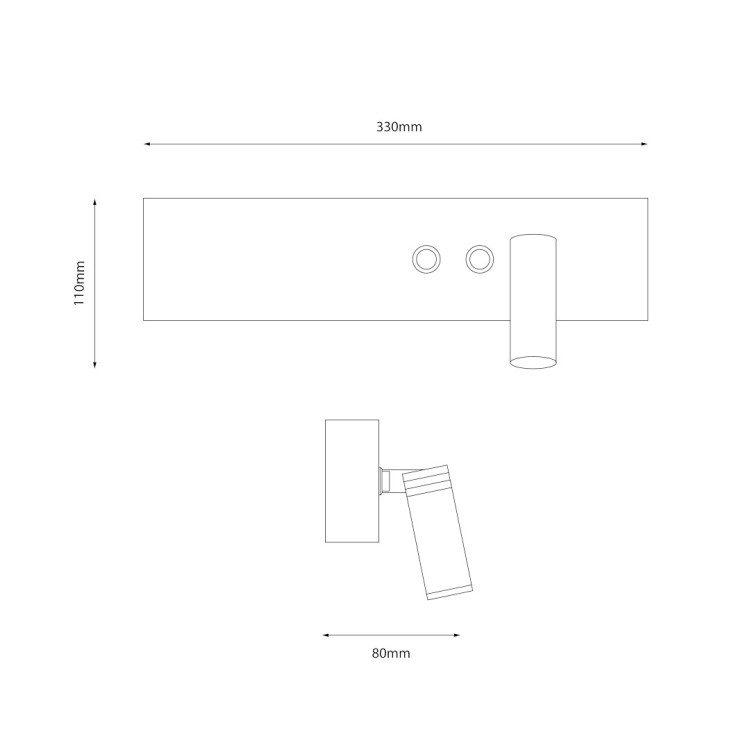 Kinkiet RESORT ML1568 Milagro to nowoczesne oświetlenie ścienne LED 10W+3W w czarnym macie. Neutralne światło 4000K zapewnia przyjemny nastrój, a dodatkowy reflektor idealnie sprawdzi się do czytania. Stylowy i funkcjonalny wybór do sypialni i salonu