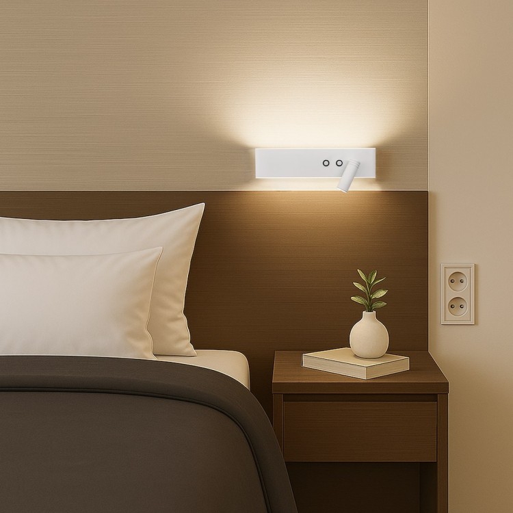 Kinkiet RESORT ML1569 Milagro to nowoczesne oświetlenie ścienne LED 10W+3W w białym macie. Neutralne światło 4000K zapewnia przyjemny nastrój, a dodatkowy reflektor idealnie sprawdzi się do czytania. Stylowy i funkcjonalny wybór do sypialni i salonu