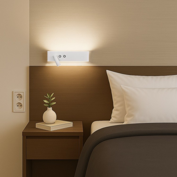 Kinkiet RESORT ML1571 Milagro to nowoczesne oświetlenie ścienne LED 10W+3W w czarnym macie. Neutralne światło 4000K zapewnia przyjemny nastrój, a dodatkowy reflektor idealnie sprawdzi się do czytania. Stylowy i funkcjonalny wybór do sypialni i salonu