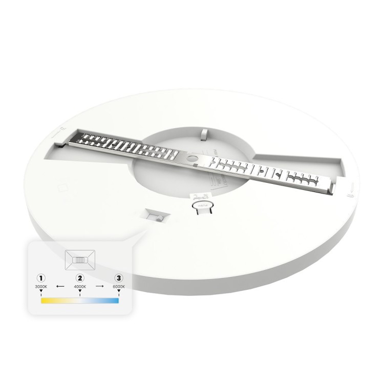 Plafon EVORA 24W LED ML1788 Milagro to nowoczesna lampa sufitowa z regulacją barwy światła 3000K - 4000K -6500K. Zapewnia równomierne światło, jest lekka, łatwa w montażu i energooszczędna - idealna na korytarz, do kuchni, sypialni czy przedpokoju, biura.