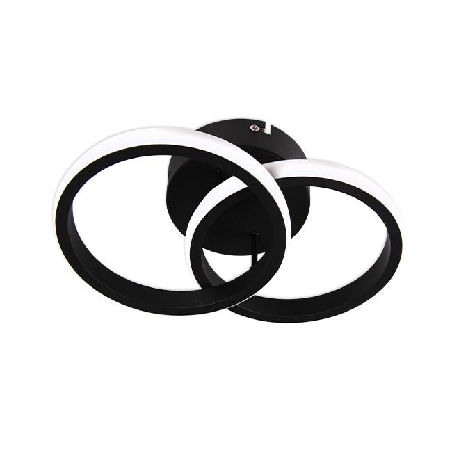 Nowoczesna lampa LED sufitowa 13W czarna, 280x180x90 mm. Źródło światła LED SMD 2835, barwa neutralna 4000K, wydajność 110 lm/W. Trwała konstrukcja z aluminium i stali, kąt świecenia 180°. Idealna do biur, korytarzy i pomieszczeń użytkowych.