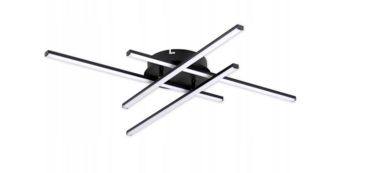 Lampa sufitowa LED Grando 34W czarna Ø700 mm to nowoczesny plafon o jasności 2040 lm i barwie neutralnej 4000K. Wykonana z metalu i tworzywa, zapewnia trwałość, elegancki wygląd oraz równomierne oświetlenie do salonu, biura czy kuchni.