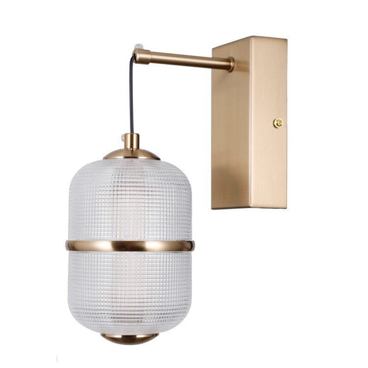 Kinkiet ALANI Italux WL-34375-1-HBR 6W LED 588Lm w złotym wykończeniu to elegancka lampa ścienna do salonu, sypialni i korytarza. Emituje ciepłe światło 3000K, energooszczędne i trwałe. Idealny wybór do nowoczesnych i glamour wnętrz