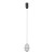 Lampa wisząca ALANI PND-34375-1-BK LED 6W 588lm w czarnym i złotym wykończeniu ze szklanym, ryflowanym kloszem. Nowoczesne oświetlenie do salonu, jadalni, kuchni i sypialni. Emituje ciepłe światło 3000K, energooszczędne i eleganckie