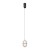 Lampa wisząca ALANI PND-34375-1-BK LED 6W 588lm w czarnym i złotym wykończeniu ze szklanym, ryflowanym kloszem. Nowoczesne oświetlenie do salonu, jadalni, kuchni i sypialni. Emituje ciepłe światło 3000K, energooszczędne i eleganckie