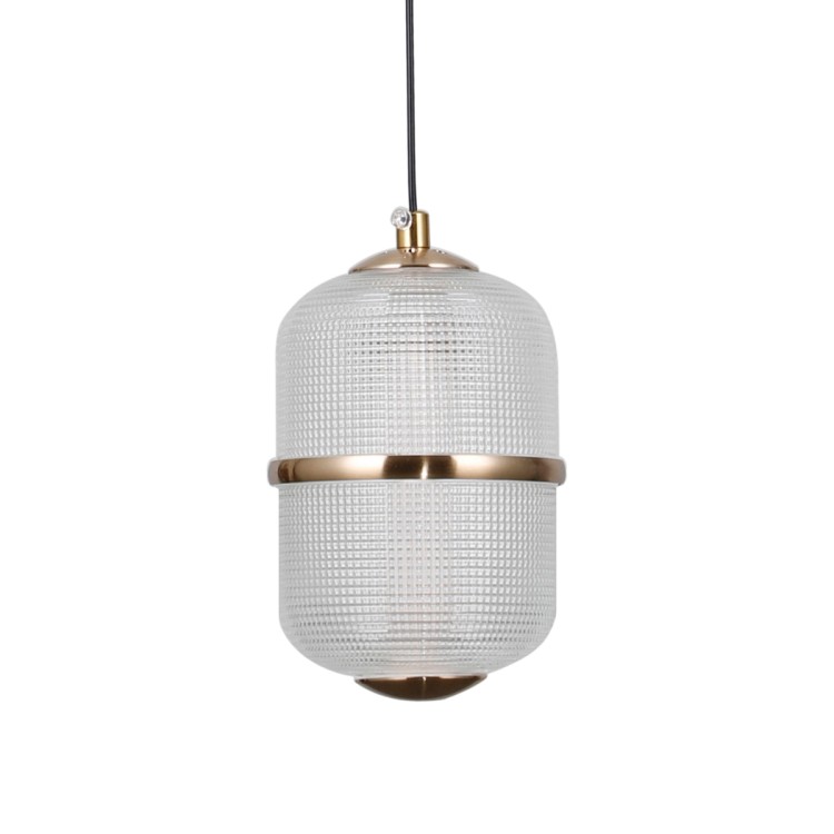 Lampa wisząca ALANI PND-34375-3-BK LED 15W 1170lm w czarno- złotym wykończeniu ze szklanym, ryflowanym kloszem. Nowoczesne oświetlenie do salonu, jadalni, kuchni i sypialni. Emituje ciepłe światło 3000K, energooszczędne i eleganckie.