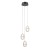 Lampa wisząca ALANI PND-34375-3-BK LED 15W 1170lm w czarno- złotym wykończeniu ze szklanym, ryflowanym kloszem. Nowoczesne oświetlenie do salonu, jadalni, kuchni i sypialni. Emituje ciepłe światło 3000K, energooszczędne i eleganckie.