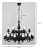 Lampa świecznikowa VENTUNO Lemir O3322 P2 W18 CZA – monumentalny żyrandol 2-piętrowy w czarnym macie. Średnica 68 cm, wysokość 86  cm, 18 żarówek E14. Produkt polski, wykonany z dbałością o detale, idealny do kościołów, pałaców i wnętrz historycznych