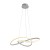 Nowoczesna biała lampa wisząca CONSA PND-19221C-WH, zintegrowane źródło światła LED 40W 3400 lm, regulacja barwy CCT, wysokość całkowita 120 cm z możliwością skrócenia.