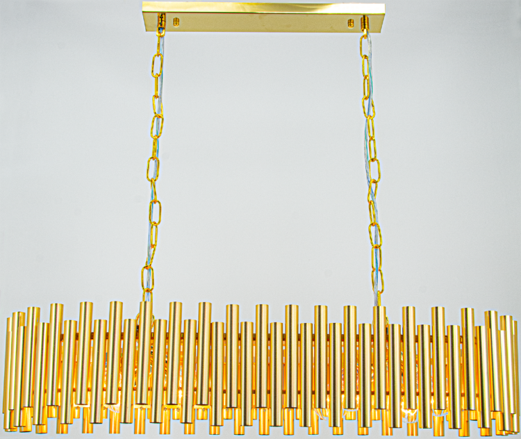 Designerska lampa NARNI złota, wisząca, idealna nad stół, metalowa konstrukcja, wysokiej jakości wykonanie.