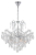 Lampa sufitowa ADORA 4xE27 chrom kryształowa, producent Venti, efektowne oświetlenie glamour do salonu, jadalni i sypialni.