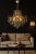 Designerska lampa sufitowa EMILIA Venti, biały żyrandol kryształowy 4-punktowy, klasyczny styl z nutą glamour i elegancji