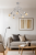 Designerska lampa TANGO CHROM 5pł Alfa oświetlenie sufitowe do wnętrz